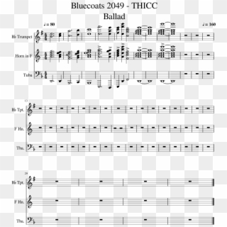Ballad From Bluecoats - Sonic 2 Boss Theme Sheet Music, HD Png Download