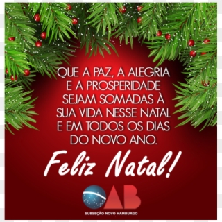 A Oab/nh Deseja A Todos Um Feliz Natal - Merry Christmas And Happy New Year 2019 Psd, HD Png Download