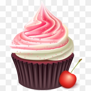 Bakery Muffin Birthday Cake Cream Cherry Transprent - Cupcakes Png, Transparent Png