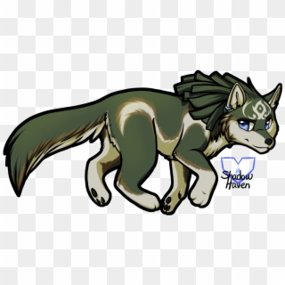 Wolf Link Chibi Speedpainting By Shadowhaven0-d5b425e - Chibi Wolf Link, HD Png Download