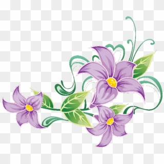 Image Library Stock Flores Ilustraciones En Png Para - Flores Esquinero, Transparent Png