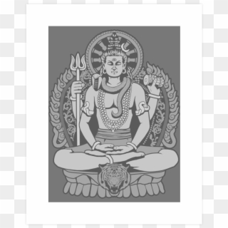 Lord Shiva Art Print - Awesome Tshirt Designs, HD Png Download