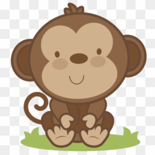 Baby Monkey Clip Art Ba Monkey Svg Cutting File Monkey - Cute Baby Monkey  Clipart, HD Png Download - 1024x1024(#562637) - PngFind