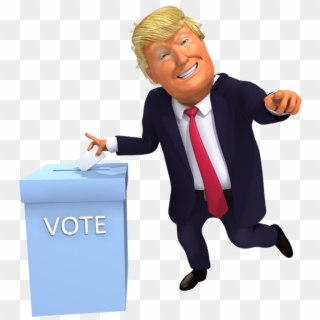 Go Vote Trump Cartoon 3d Caricature - Trummote Trump Dance Fortnite, HD Png Download