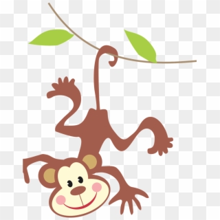 Clipart Monkey Jungle Animal - Monkey In The Jungle Clipart, HD Png Download
