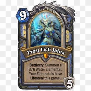 Frost Lich Jaina - Frost Lich Jaina Card, HD Png Download