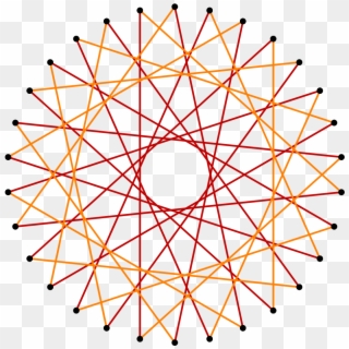 Regular Star Truncation 15-11 - Triacontagon, HD Png Download