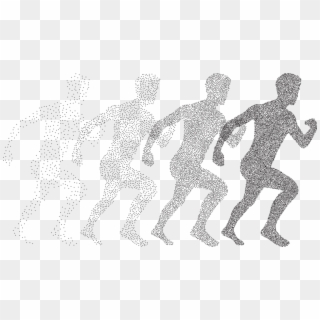Boy, Human, Male, Man, Running, Particles, Dots - Human Particles Png, Transparent Png