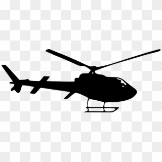 Free Download - Black Helicopter Transparent Background, HD Png Download