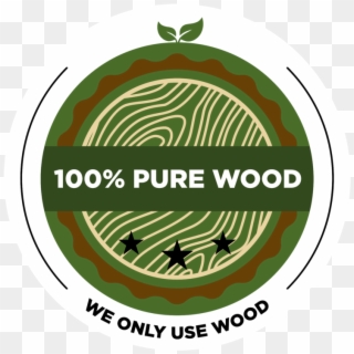 100% Pure Wood Logo - Logo, HD Png Download