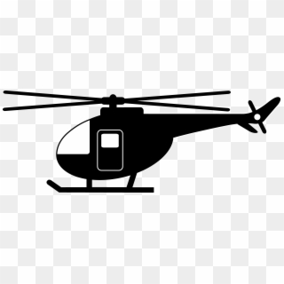 Clip - Black And White Clip Art Helicopter, HD Png Download