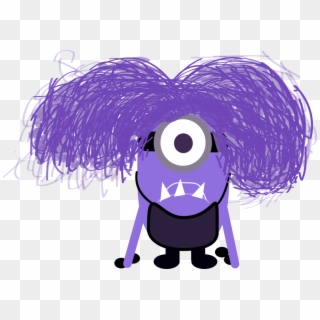 how to draw a purple minion step by step