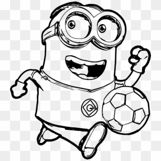 Minion Ball Run Coloring Page - Free Printable Minion Coloring Pages, HD Png Download