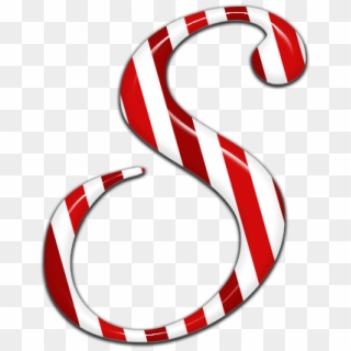 Candycane Letter S Text Candy 1488237 - Illustration, HD Png Download