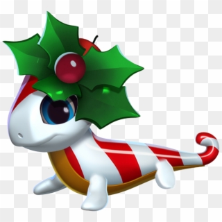 Candy Cane Dragon Baby - Baby Christmas Dragons Dragon Mania Legends, HD Png Download