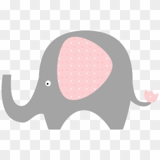 Pink Elephant Png - Baby Shower Elephant Clipart, Transparent Png