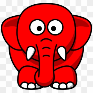 Red Elephant Svg Clip Arts 600 X 573 Px, HD Png Download