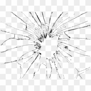 Bullet Hole Clipart Glass Png - Glass Cracked Clipart Png, Transparent Png