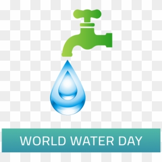 World Water Day With Water Drop Vector, World Water - Drop, HD Png Download