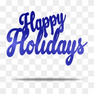 Happy Holidays Blue Png, Transparent Png