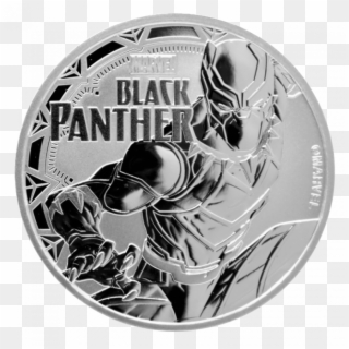 1 Oz Marvel's Black Panther Silver Coin - Black Panther Silver Coin, HD Png Download