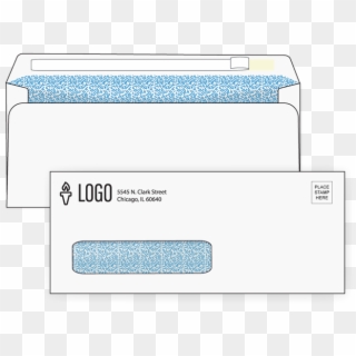 Custom No 10 Self Seal Window Envelopes - Electric Blue, HD Png Download