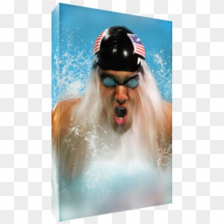 Details About Olympian Michael Phelps Flying Fish Poster - Swimming, HD Png Download