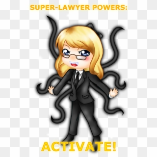 Super Lawyer Powers Id By 900×1,345 Píxeles Lawyer - Cartoon, HD Png Download