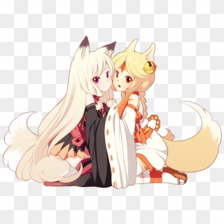 Cute Anime Fox Girl Anime Girl Cute Fox Hd Png Download