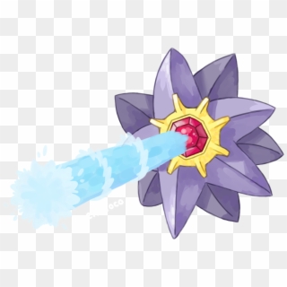 #121 Starmie Used Hydro Pump And Light Screen - Starmie Hydro Pump, HD Png Download