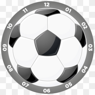 Vinilo Reloj Pared Pelota Fútbol - Balon De Futbol Reloj, HD Png Download