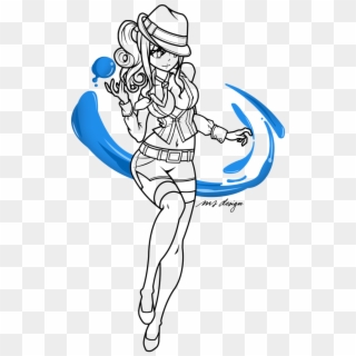 Juvia Lineart By On, HD Png Download