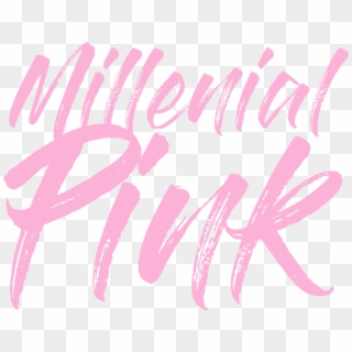 Millennial Pink - Calligraphy, HD Png Download