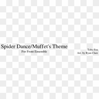Spider Dance/muffet's Theme For Front Ensemble - Parallel, HD Png Download