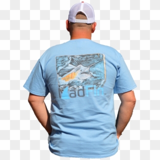 Sky Blue Marlin Shirt - Fisherman, HD Png Download