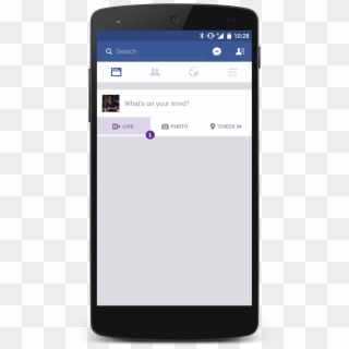 Open The Facebook App And Tap What's On Your Mind - Android Counter View, HD Png Download