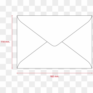 White Post-standard Envelope C6/125 - ขนาด ซอง จดหมาย ราชการ, HD Png Download