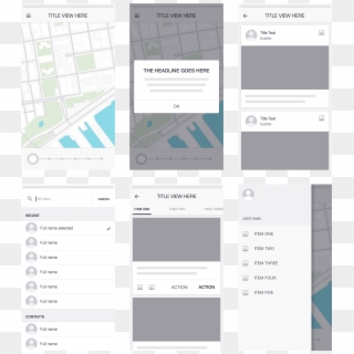 Uber Wireframe Kit - Uber Wireframe, HD Png Download