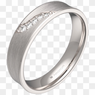 Un Anillo De Boda En Oro Blanco Y Diamantes Ideal Si - Wedding Ring, HD Png Download
