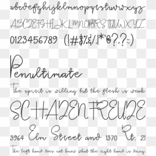 Tinta Font Preview - Handwriting, HD Png Download