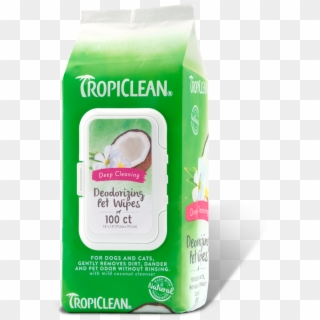 Tropiclean Deep Cleaning Wipes For Pets - Tropiclean Wipes, HD Png Download