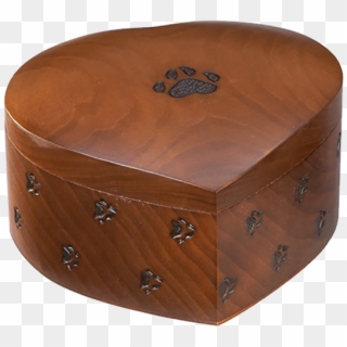 Hand Made Paw Print Urn Box With Hinged Lid And Decorative - Coffee Table, HD Png Download