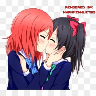 Nico Nico Nii~ Just A Book Full Of Nicomaki, May Contain - Nico And Maki Kiss, HD Png Download