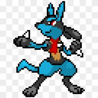 Minecraft Pixel Art - Lucario Mini Sprite 