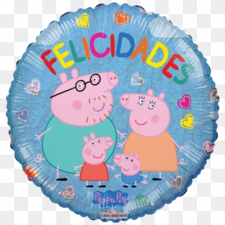 Globo Pepa Felicidades - Peppa Pig, HD Png Download