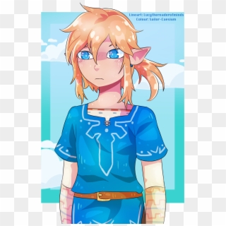 “a Collab I Did With @lucythereaderofminds, With Botw - Cartoon, HD Png Download
