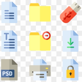 Files And Documents - Label, HD Png Download