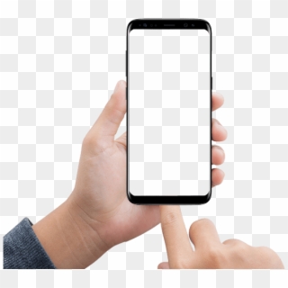 Mobile Click On Jumpic Com - Phone Frame Hand Png, Transparent Png