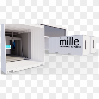 Mille4 - Shipping Container 3d Printer, HD Png Download