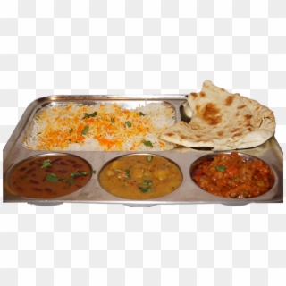 Rice Plate Thali Png - Veg Rice Plate Png, Transparent Png